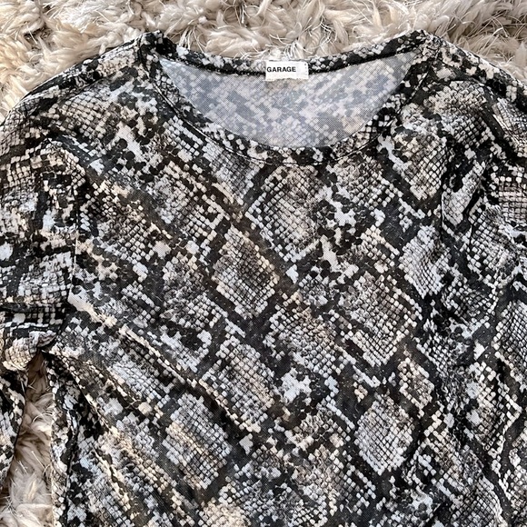 NWOT GARAGE CROPPED TOP - SHEER - Picture 2 of 6